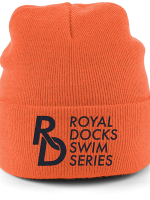 RDSS beanie - orange with black print