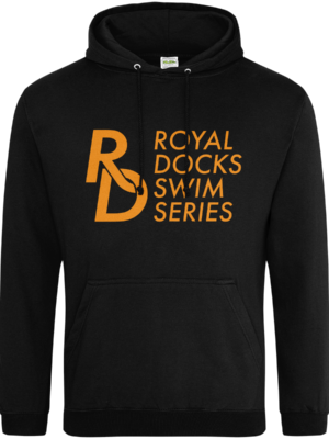 RDSS hoody pullover - black with orange print