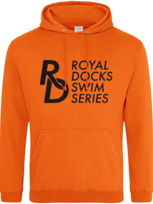 RDSS hoody pullover - orange with black print